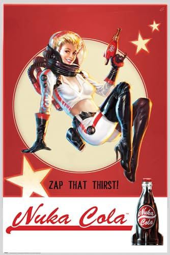 GB eye Fallout Nuka Cola 61 x 91,5 cm / 24,2 x 35,8 Zoll Maxi-Poster – Gerollt geliefert – Kunstposter – Wandposter – Poster & Drucke | Fallout Merchandising
