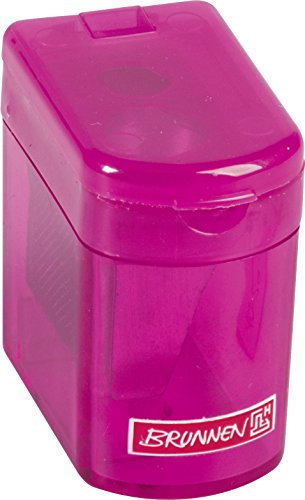 Brunnen 102983826 Dosenspitzer Klicki Colour Code (4 x 2,5 x 3,7 cm, mit Staubverschluss, Doppelspitzer) pink