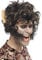 Halloween! Smiffys Perücke Werwolf, Schwarz, mit großen Ohren und Koteletten