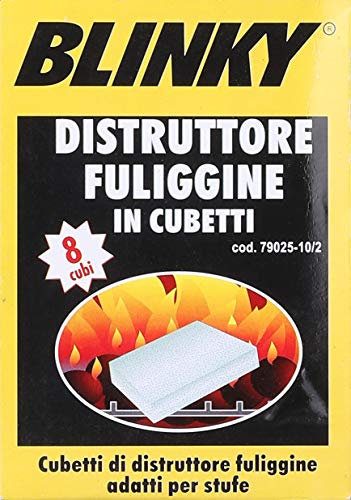 Distruttore Fuliggine Blinky P/Stufe Carb/Legna 8 Cubi