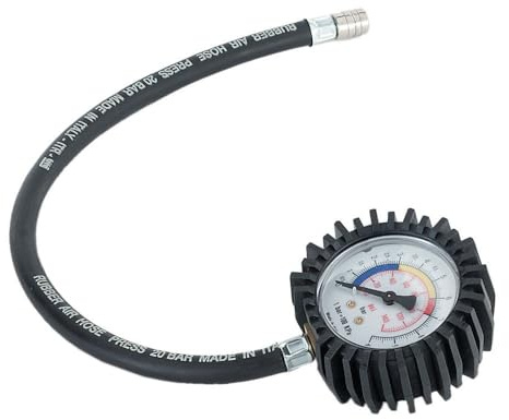 Start Manometro Antiurto Controllo Pressione Gomme Con Raccordo Universale
