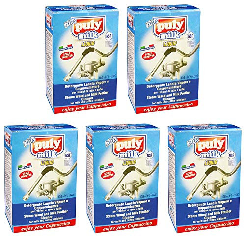 5 x PULY PLUS Reiniger für Milchsystem und Dampfdüse 4x25ml