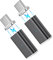 NetDot Gen10 Ricarica Rapida Magnetica USB-C(Femmina) a USB-C(Maschio) Adattatore per Smartphone Tipo c (2 Pack Nero)