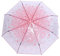 Lazmin Transparenter Sakura-Taschenschirm, klarer Regenschirm Cherry Blossom Fashionable Girls Rain Umbrella(Rosa)