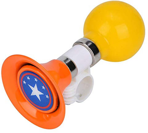 VBESTLIFE Metall Kind Fahrradklingel, Metall Gummi Laut Kind Fahrradklingel Fahrrad Warnglocke für Jungen Mädchen Fahrradzubehör(Orange)