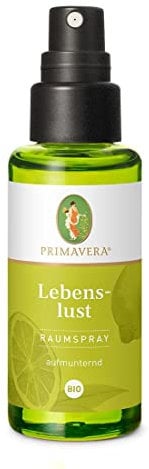 PRIMAVERA Raumspray Lebenslust bio 50 ml - Grapefruit, Spearmint und Limette - Aromadiffuser, Aromatherapie - aufmunternd - vegan