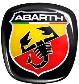 Abarth Adesivo 3D Ricambio Logo per Fiat Punto Evo