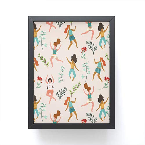 Society6 83 Oranges Central Park Zumba Mini-Kunstdruck, 10,2 x 7,6 cm, schwarzer Rahmen