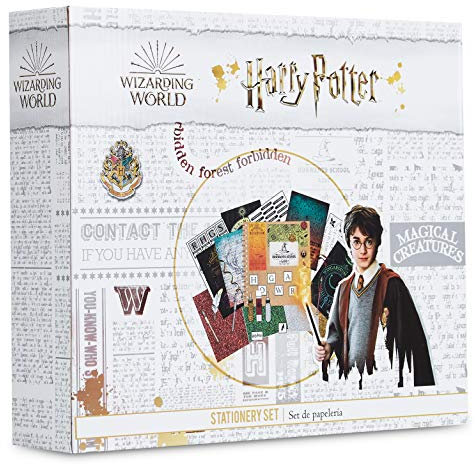 Harry Potter Scrapbooking Kit Cancelleria Kawaii Scrapbooking Accessori Adesivi Timbri Taccuino Attivita Creative per Bambini (Bianco)