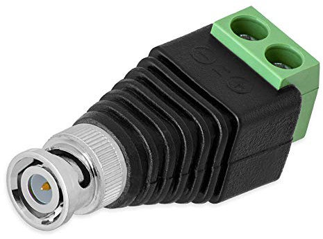 1x BNC Stecker Terminalblock 2-Pin Schraubklemmen Adapter Kabel Verbinder Universal