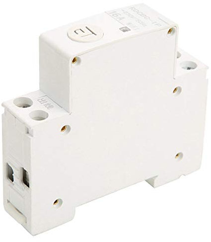 Fafeicy WIFI Leistungsschalter, intelligenter Fernbedienungsschalter IP20, für Verteilerkasten, C-Sofortauslöseformular, 1P AC230V(1P 16A)