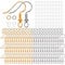 AIEX 300 PCS Earrings Making Supplies Kit 925 Silver Plated Earring Hooks Hypoallergenic Ear Wire Hooks for DIY Earring Making with Clear Earring Safety Backs and Jump Rings (Silver and Gold)
