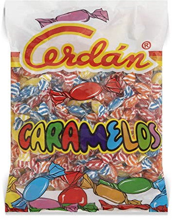 Caramelos Cerdán - Caramelos Ácidos de Sabores Variados | Bolsa de 225 Unidades - 750 g | Caramelo Duro Sin Gluten ni Alérgenos | Ideal para Fiestas, Eventos y Cumpleaños