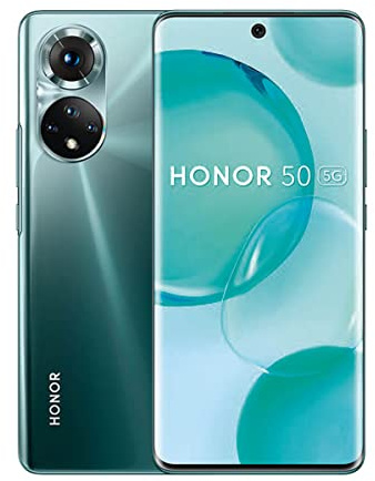 Honor 50 Smartphone (16.69 cm (6.57 Zoll) Curved-OLED-Display, 108 MP Quad Kamera, 32 MP Frontkamera, 6+128 GB interner Speicher, Android 11.0) Emerald Green