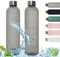 ZAKVOP Trinkflasche 1L Wasserflasche Sport mit Zeitmarkierung Trinkerinnerung, Trinkflasche Kohlensäure Geeignet, Sportflasche Auslaufsicher, BPA-frei, Ideal für Sport und Outdooraktivität, Grau