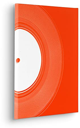 Komar Keilrahmenbild im Echtholzrahmen - White_Vinyl - Größe 30 x 40 cm - Wandbild, Kunstdruck, Wanddekoration, Design, Wohnzimmer, Schlafzimmer