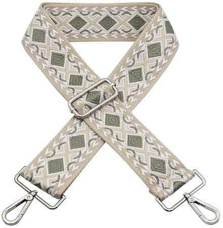 WANYIG Schultergurt 5CM Breit Schulterriemen 75cm-145cm Verstellbarer mit Karabiner Taschengurt Taschenhenkel Umhängegurt für Taschen und Handtaschen DIY Zubehör (Farbe 8)