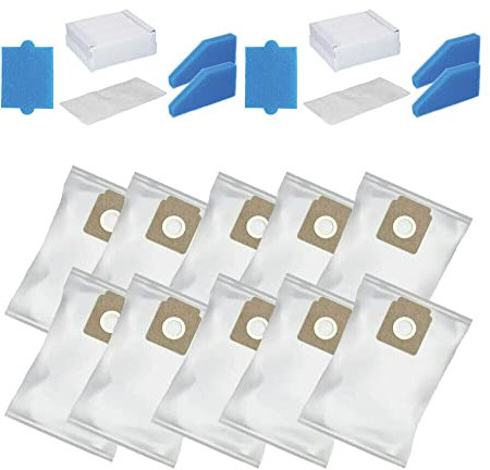 M&M Smartek Beutel + Filter Set für Multi Clean X8 Parquet, Multi Clean X10 Parq, X7, Thomas Aqua+ Staubsauger alternativ für CAT & DOG XT (10x Beutel + 2x Filterset)