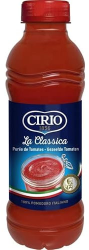 Purée de Tomates à la Classica CIRIO - Texture onctueuse et naturelle pour tous vos plats - Pot de 540g - Le Lot De 4