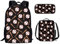 Howilath T-rex Rucksack für Schule, Kinder, 43,2 cm (17 Zoll), Batik-Büchertasche, Schultasche mit Lunchtasche, Federmäppchen, Baseballball, Modern