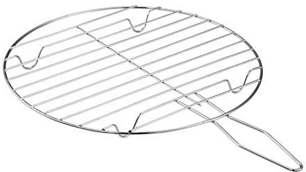 RIDAEX Tragbare Runde Grill Net Fisch Grillen Korb Metall Griff Grill Grill Mesh Rack Outdoor Grill Zubehör