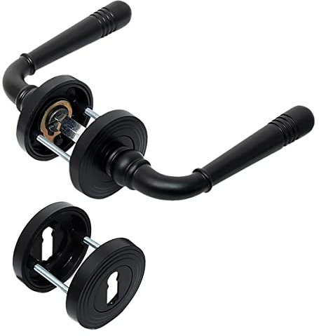 Türbeschlag 2309 Helena R BB Schwarz PVD Türklinke