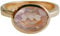 Rosenquarz vergoldet 925 Silber Ring - Natürlicher Edelstein - Geburtstagsgeschenk - Weihnachtsgeschenk - Handgefertigte Geschenkideen für Frauen (US Size 9 / Diameter 19)