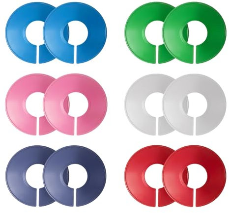 12 Stück Größentrenner Kleiderstange für Kleidung Größe, Farbe - Baby Größentrenner, Kleiderständer Größen Teiler, Kleiderbügel Grössentrenner, Sortieren