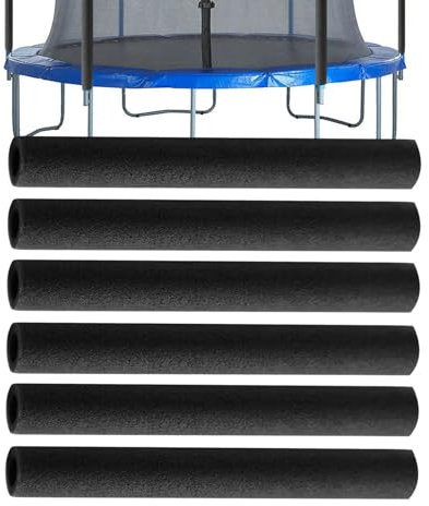 6 tubos de espuma para trampolín, protección de barras de trampolín para cama elástica de jardín, manguitos de espuma de repuesto, protectores para accesorios de trampolín