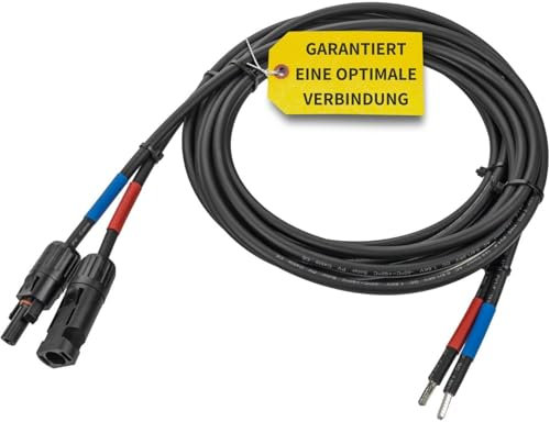 Avoltik Batteriekabel 6mm2 in 10m I TÜV-zertifiziertes Solarkabel I Robustes Stromkabel doppelt isoliert & wetterfest I Verbindungskabel Solarmodul zu Solarladeregler Anschlusskabel I geeinet für MC4