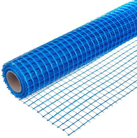 Dalsys Tissu de renfort 115 g/m², 13 x 13 mm 50 m² (50 m x 1 m) Toile en fibre de verre, plâtre extérieur, isolation murale extérieure