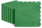 NatNarr Lot de 120 serviettes festonnées pour cocktail, dessert, boisson - Pour mariage, fête prénatale, fête prénatale, 12,7 x 12,7 cm - Vert