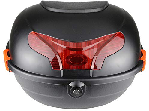 Motorradkoffer, Universal-Motorradkoffer, Motorrad-Tour-Heckbox, Tour-Pack-Heckbox, Gepäck für Harley Road Glide, Honda Yamaha Cruiser, Mattschwarz