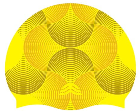 Gorro Piscina Circle Amarillo Único
