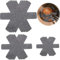 Protector De Sartenes, 12 Unidades, Fieltro Apilable, Protección contra El Calor, Protección Apilable, Tamaño Ajustable, Protección Antideslizante para Sartenes, Ollas Y Cuencos
