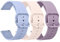 Amzpas 3 Stück Ersatz Uhrenarmbänder Silikon 20mm 22mm Armband,Uhrenarmband mit Schnellverschluss Ersatzbänder Watch Straps,Uhren Zubehör Uhrenarmbänder Watch Band für Damen Herren