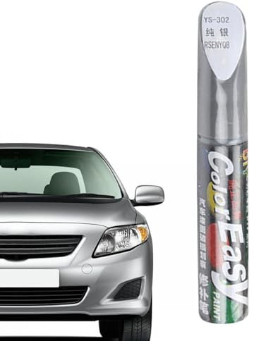 Pennarello Copri Graffi Auto, Penna Ritocco Carrozzeria, Rimuovi Graffi, Ritocchi Alla Verniciatura, Penna per Vernice per Auto, Riparazione (Argento)