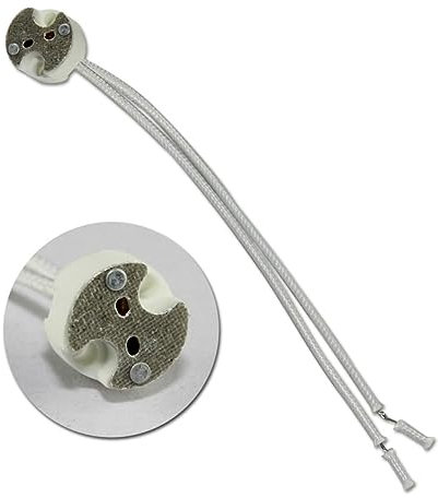 AUTSUPPL Keramik Lampenfassung Mr16 Mr11 12v Led Sockel Mit 140mm Kabel 10 Stück Langlebige Hartkeramik Für Niederspannungs Einbaustrahler