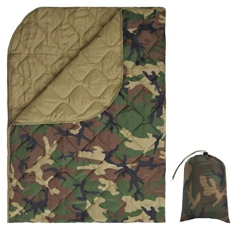 Multipurpose Outdoor Blanket Waterproof Poncho Outdoor Camping Quilt Wearable Cape Lightweight Picnic Mat with Carry Bag