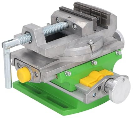 Mini Multifunctional Cross Slide Drill Press Vise, High Accuracy Composite Drilling and Milling, 80mm X Stroke, for Desktop Milling Machine