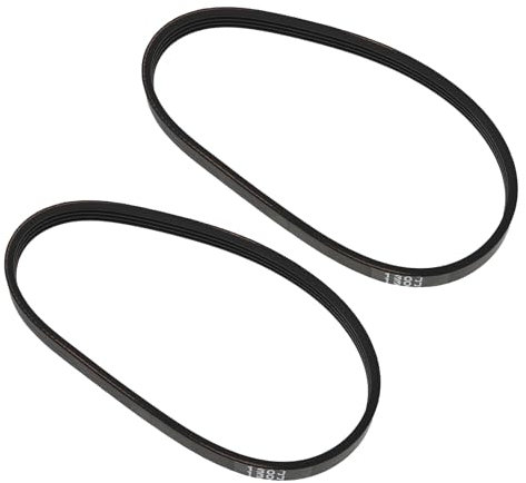LT Easiyl Lot de 2 courroies d'entraînement de rechange 130J - Longueur de ligne de pas 33 cm - 345 x 9,5 mm - Compatible avec les modèles de scie à ruban RIKON Saw Model 10-305