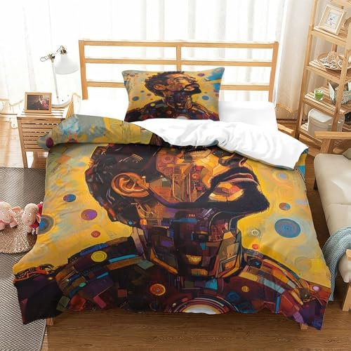 LNDVBEUDK Steel's Bettbezug Bettwäsche Kinderbettwäsche-Set Reißverschluss Mit Kissenbezügen Betten Set Für Jugendliche Kinder Schlafzimmer Single(135x200cm)