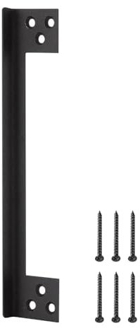 FSSTUD 7 Inch Stainless Steel Door Latch Guard Plate Door Knob Latch Protector Plate Deadbolt Latch Shield Outswing Door Security Protector with 6 Pcs Screws