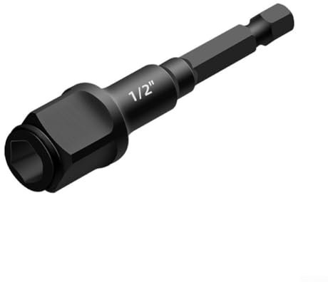 Enhanced Efficiency with 2 in 1 Socket Adapter for Impact Drivers, Magnetic Grip for Secure Bit Retention (12.7mm)