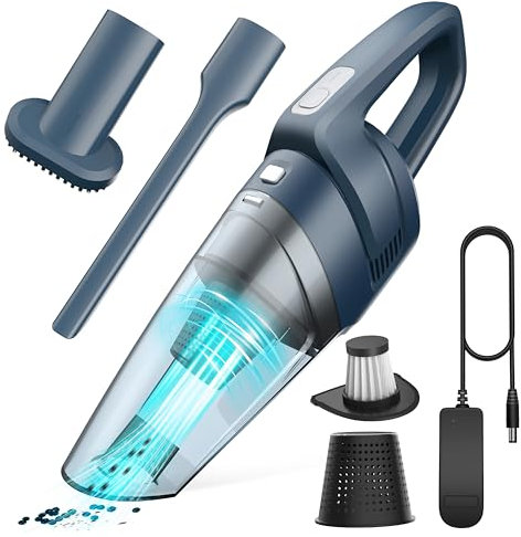 Hangorize Aspirateur à Main sans Fil - Aspirateur à Main 2200mAh, Puissant Aspirateur de Table 120W avec Sèche Filtre HEPA, Aspirateur Voiture pour Maison Voiture Table Canapé
