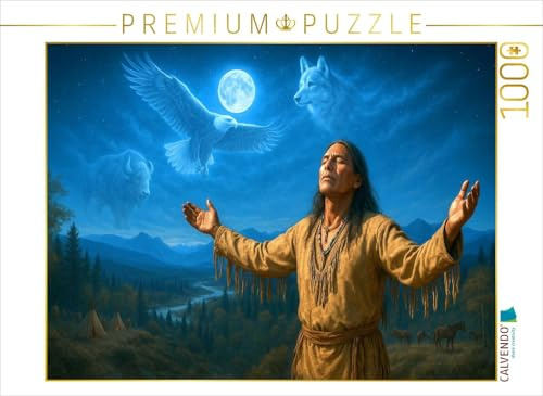 Puzzle · Krafttier Reise - Spiritualität der Indianer | 1000 Teile · Lege-Größe 64 × 48 cm · CALVENDO Puzzle