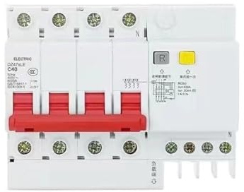 Disjoncteur Différentiel Domestique DZ47SLE Triphasé, Quatre Fils 4P Type C 40A Avec Interrupteur À Air À Protection Différentielle 380 V Surcharge/défaillance Électrique