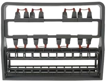 Dishwasher B43C Stem Glass Basket Soft Grip Adjustable Storage Rack | Custom slots hold wine glasses and tall stemware to avoid collision during wash cycles