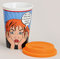 Coffee to go Becher Porzellan mit Silikondeckel im Comic Style Mugs