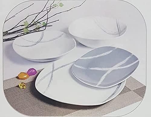 Moderno Offerta servizio di piatti 19 pezzi Sandy grigio